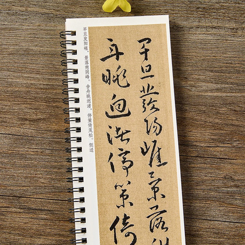 【现货正版】谢灵运草书册 草书毛笔书法字帖 经典碑帖书法临摹字卡原大版全文简体旁注成人学生初学者入门基础近距离书法毛笔字帖 - 图1
