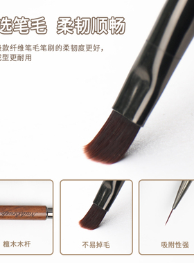 大师级方圆头建构光疗笔刷双头美甲笔彩绘拉线笔美甲刷胶专用工具