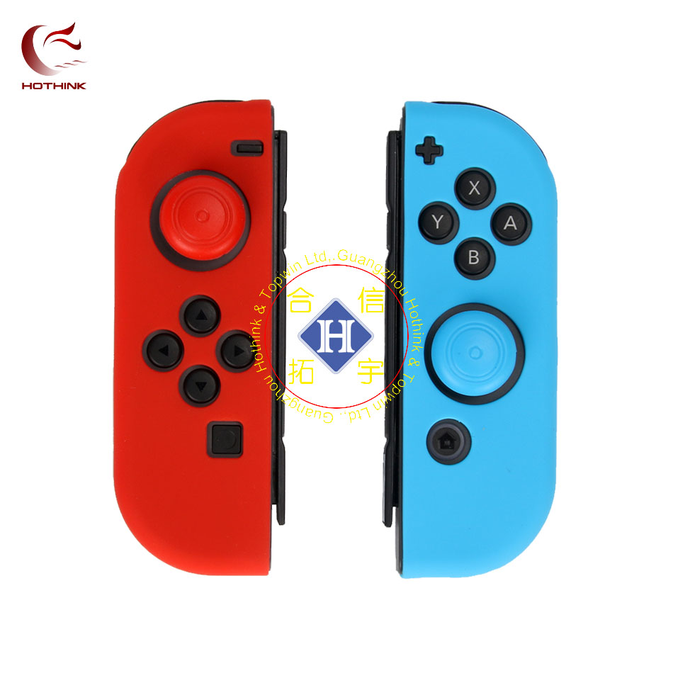 Nintendo switch JOY CON手柄硅胶套喷油 NS OLED通用保护硅胶套-图2