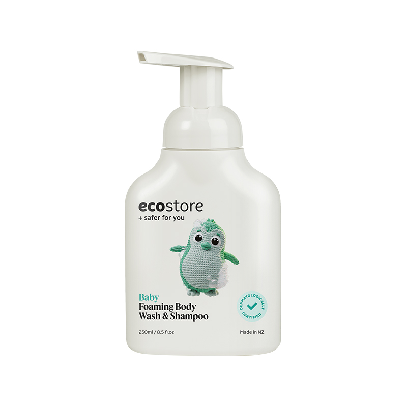 新西兰ecostore宜可诚婴儿沐浴露洗发水2合1婴幼儿专用250ml