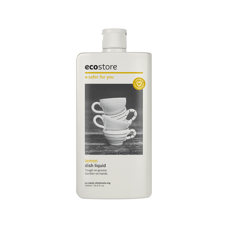 新西兰ecostore宜可诚水果清香洗碗液家用食品级柠檬洗洁精500ml