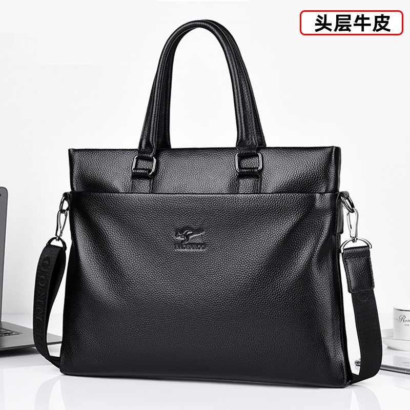 牛皮男包男士手提包真皮公文包商务男士单肩包斜挎包电脑背包潮男,淘宝优惠券,粉丝福利购,淘宝优惠卷