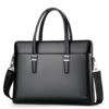 2026 new style cowhide men's bag briefcase shoulder bag