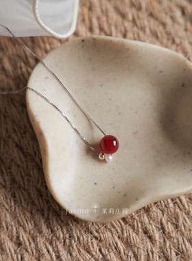 原创设计高级感红玛瑙项链