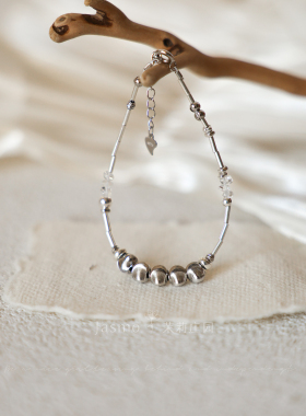 原创小众设计泰银闪灵钻手链原创