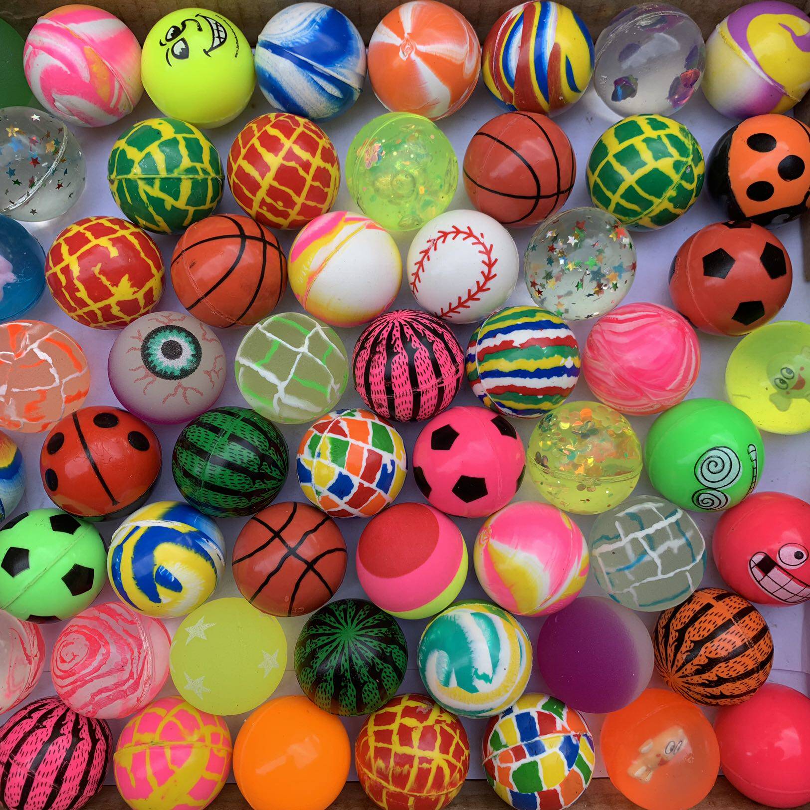 包邮38号弹力球扭蛋机玩具球儿童弹弹球橡胶球实心跳跳球弹跳球