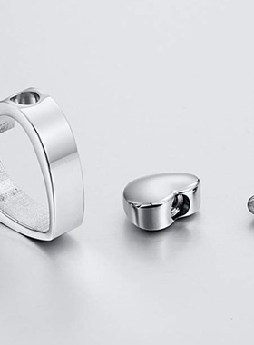 欧美牙齿项链心形吊坠饰品