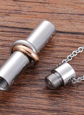 项链不掉色防过敏可打开吊坠饰品