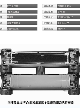 家用厨房净水器中空纤维超滤膜