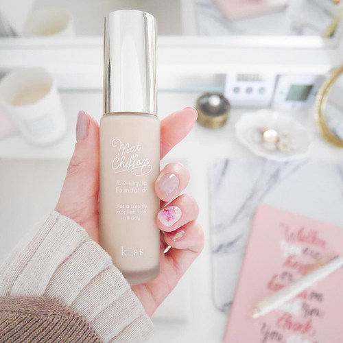 Ldk杂志好评 日本kiss雪纺柔纱防晒雾面哑光持妆粉底液30g