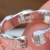 Pure silver 9999kitty sterling silver ring sweet and cute girl graffiti kt cat silver ring gift for girlfriend