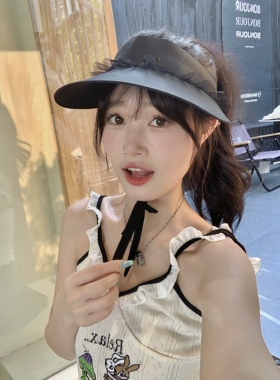 奈里nicein遮阳帽防晒可爱甜美