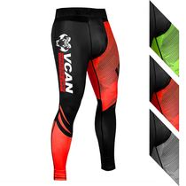 VCAN Black Red Striped Tight Body Boxing Long Pants High Bounce Speed Dry Breathable Fall Loose Beat to Fight Long Pants