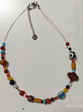 blur模糊乐队Damon主唱同款项链摇滚乐迷猴面金牙定情信物嬉皮珠