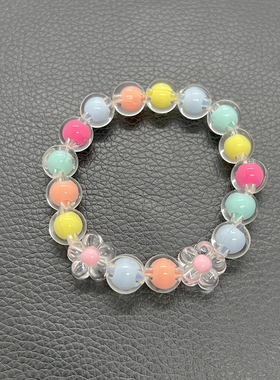 向往的生活张子枫同款糖果马卡龙彩虹花朵手链手串闺蜜甜美ins风