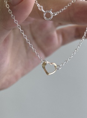 S925纯银爱心手链女轻奢小众设计感高级精致闺蜜礼物送女友