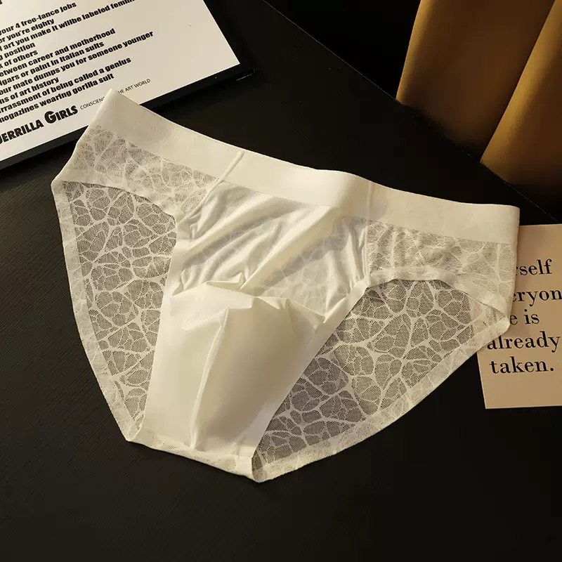 小江家的三角内裤男士青年男生短裤男款裤头冰丝蕾丝无痕夏季薄款,淘宝优惠券,粉丝福利购,淘宝优惠卷