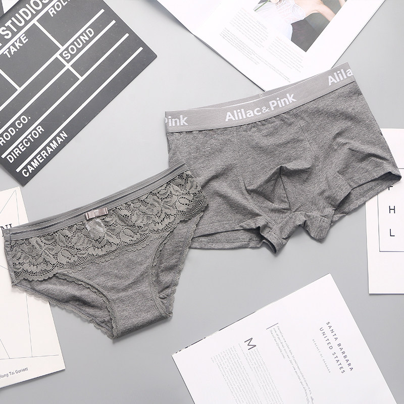 小江家~情侣内裤纯棉性感纯欲一男一女夫妻情侣内衣轻奢透气套装,淘宝优惠券,粉丝福利购,淘宝优惠卷