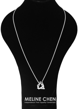 MELINE 合二为一 几何简约小众设计感嘻哈潮牌ins百搭情侣项链