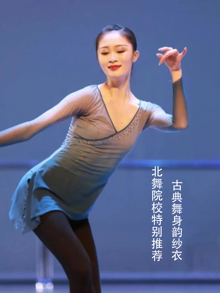 古典舞舞蹈服女飘逸身韵纱衣练功服服装中国舞新款艺术艺考网纱 - 图2