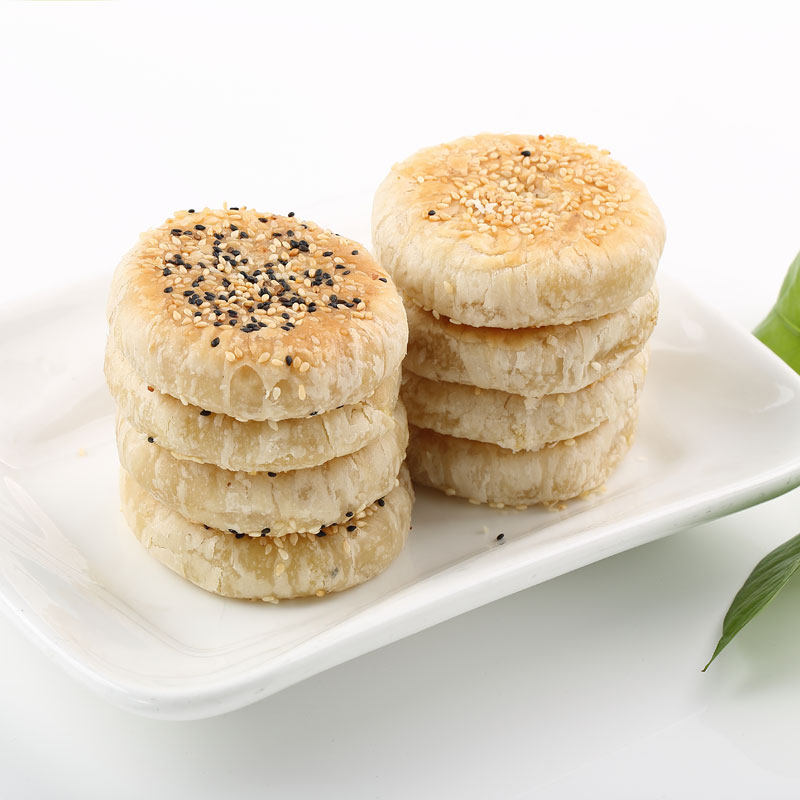 同栗家手工咸味栗子饼潮汕老式绿豆饼宫廷桃酥饼红豆馅饼早餐美食