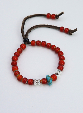 男女通用琉璃珠日潮复古手链