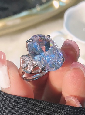 鸽蛋戒指女轻奢高级感夸张