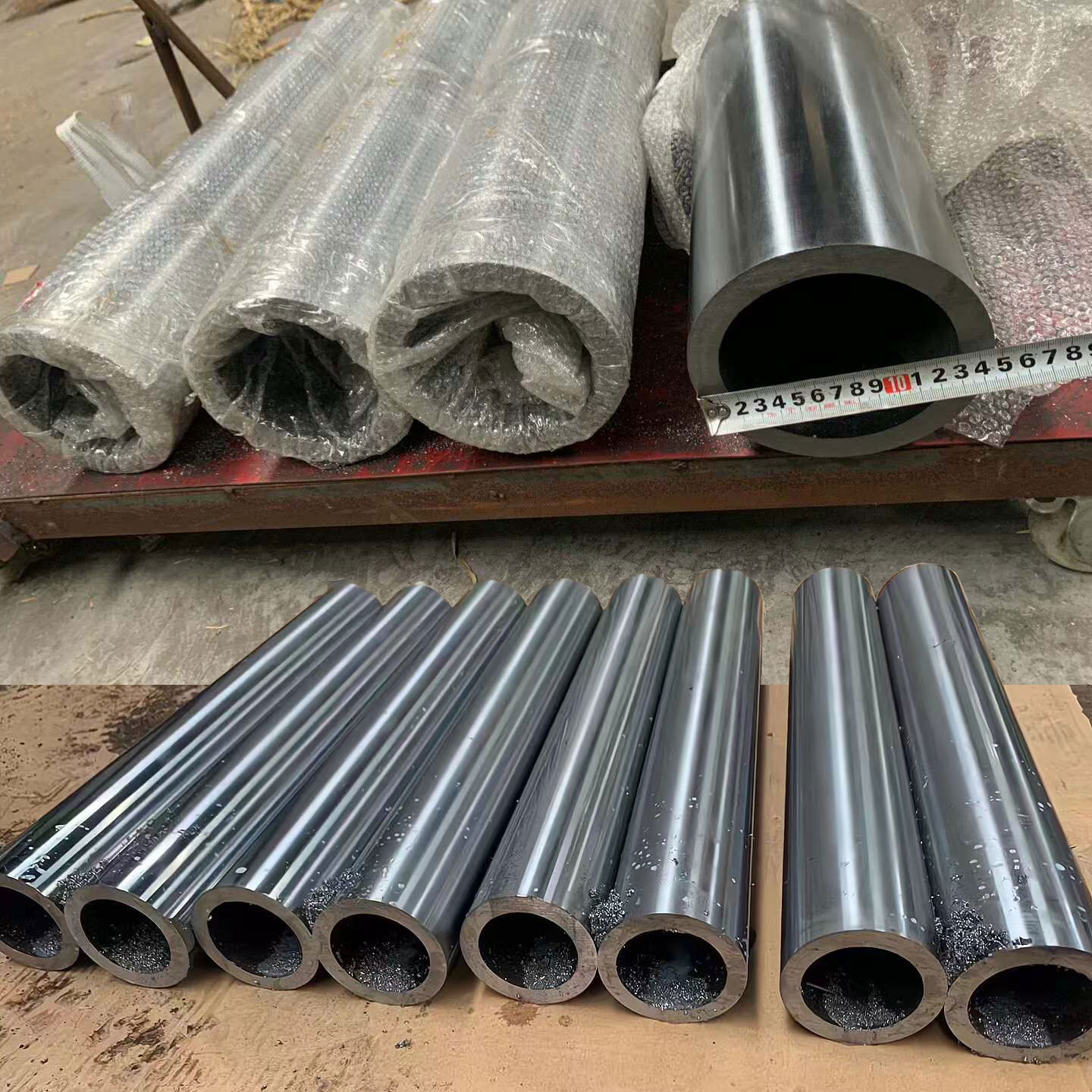 镀铬空心光轴空心软轴直线光轴镀铬无缝钢管液压活塞杆珩磨油缸管 - 图0