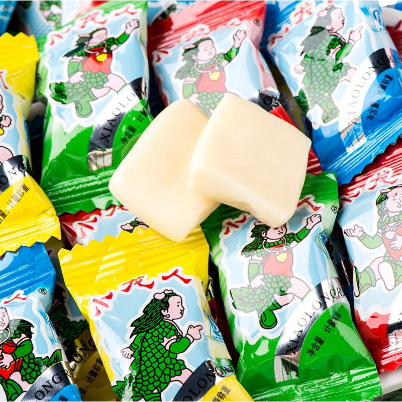 小龙人奶糖混合散称批发安庆特产糖果零食结婚喜糖薄荷糖草莓糖