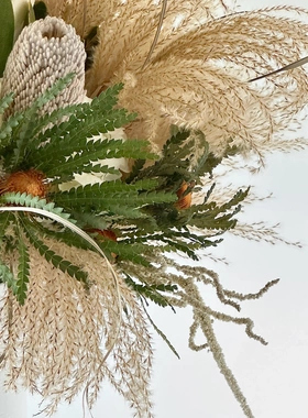 美拉德干花真花花束中古高颜居家商业摆设餐厅桌面自然装饰摆件