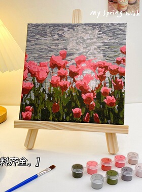 DIY数字油画风景油画填充填色画