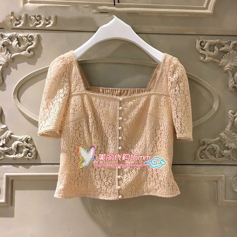 欧时力丹妮2020新款春夏装方领衬衫 美丽正品代购衬衫