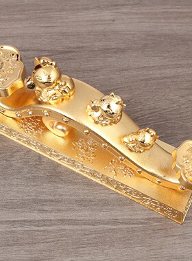 李居明2026马年九运吉祥物招财猫如意摆件家居客厅店铺招财装饰品