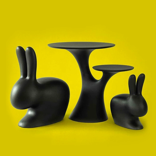 Сортировка итальянского Qeeboo Импортированное творческое кроличье дерево детское стол.