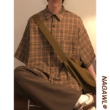 Японская ретро цветная рубашка для отдыха, куртка, осенняя