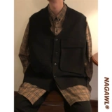 Японская ретро цветная рубашка для отдыха, куртка, осенняя