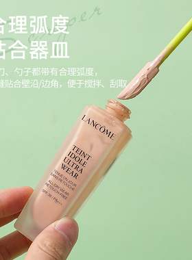 硅胶刮刀双头迷你粉底液挖取勺子
