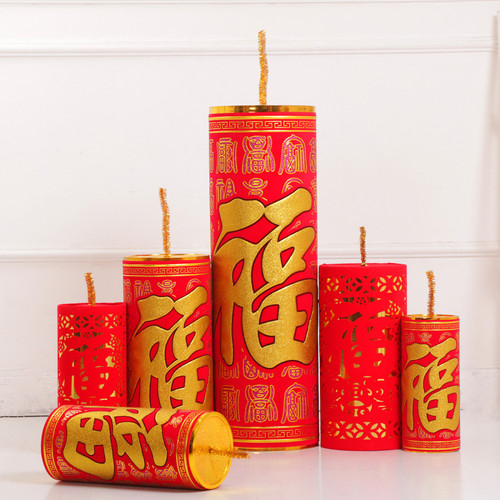 2026马年新年装饰炮仗炮竹坐炮春节商场酒店元旦场景布置道具摆件 - 图1