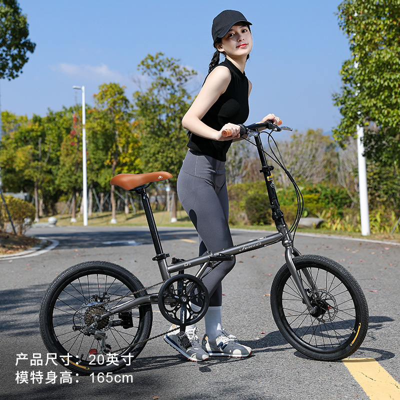 永久新款变速折叠自行车成人超轻便携男女款小型20寸国产学生单车 - 图0