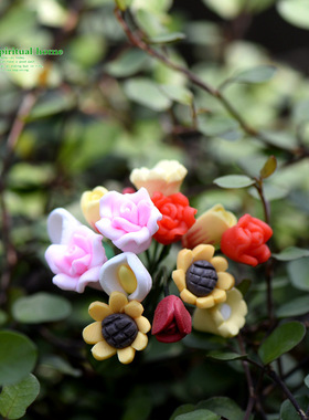 diy苔藓微景观马蹄莲小摆件