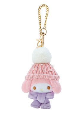 兔宝日本代购SanrioHelloKitty玉桂狗Melody布丁狗针织帽公仔挂件