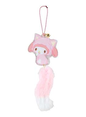 日本代购正版Sanrio三丽鸥HelloKitty玉桂狗Melody猫猫尾巴包挂件