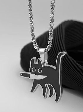 学生党项链高颜值ins风情侣吊坠