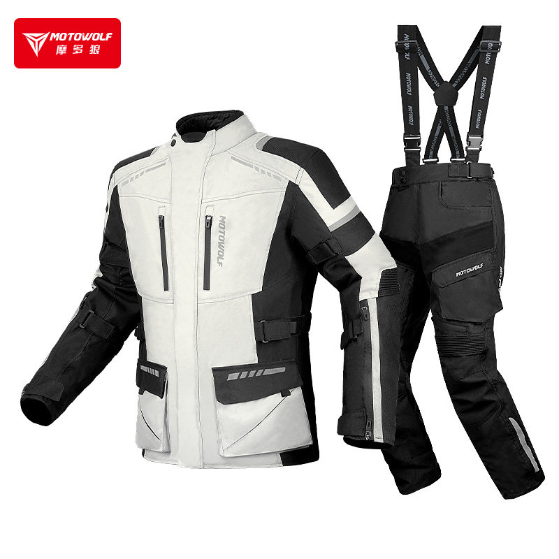 摩多狼摩托车骑行拉力服四季机车骑士装备摩旅透气赛车服羽绒套装,淘宝优惠券,粉丝福利购,淘宝优惠卷