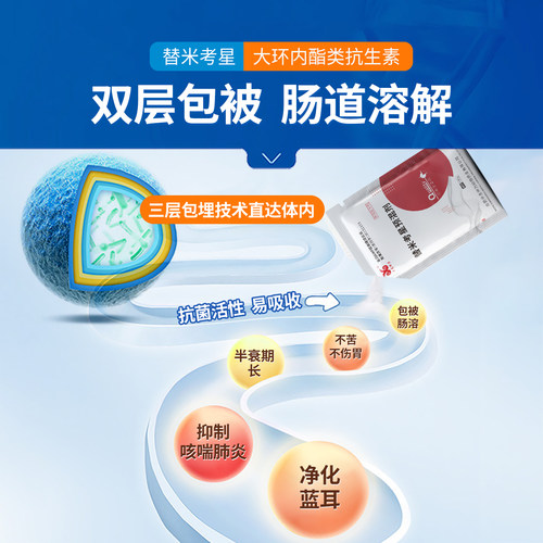 中龙神力包被替米考星兽用正品兽药猪药鸡感冒药鸭呼吸道病预混剂 - 图0