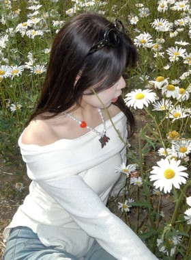 韩国小众新款 可爱小猫咪吊坠锁骨链项链