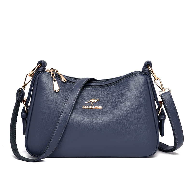 袋鼠包包女2025新款妈妈包秋冬百搭中老年真皮包大容量斜挎单肩包,淘宝优惠券,粉丝福利购,淘宝优惠卷