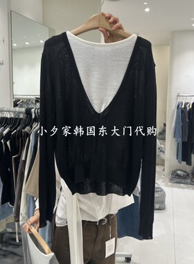 一件包邮 小夕韩国东大门代购  26秋季女装时尚新款百搭针织衫