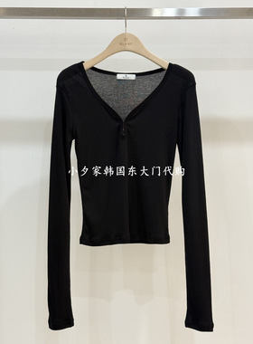 一件包邮 小夕韩国东大门代购 BLANC-A 26秋季女装时尚新长袖T恤