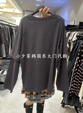 一件包邮 小夕韩国东大门代购CREDITO 26秋女装时尚新款长袖T恤